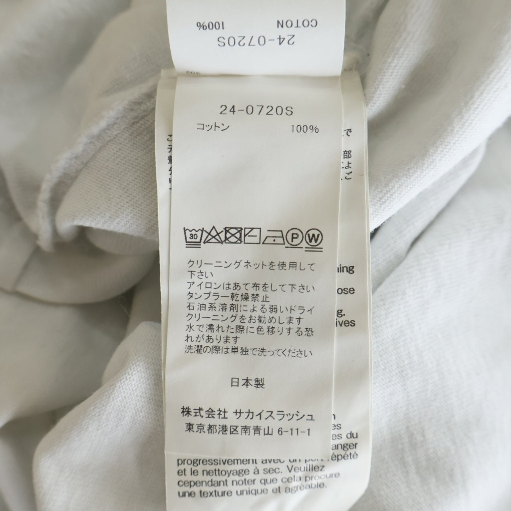 Sacai(サカイ) KNOW FUTURE プリント 半袖Tシャツ カットソー 24-0720S ホワイト