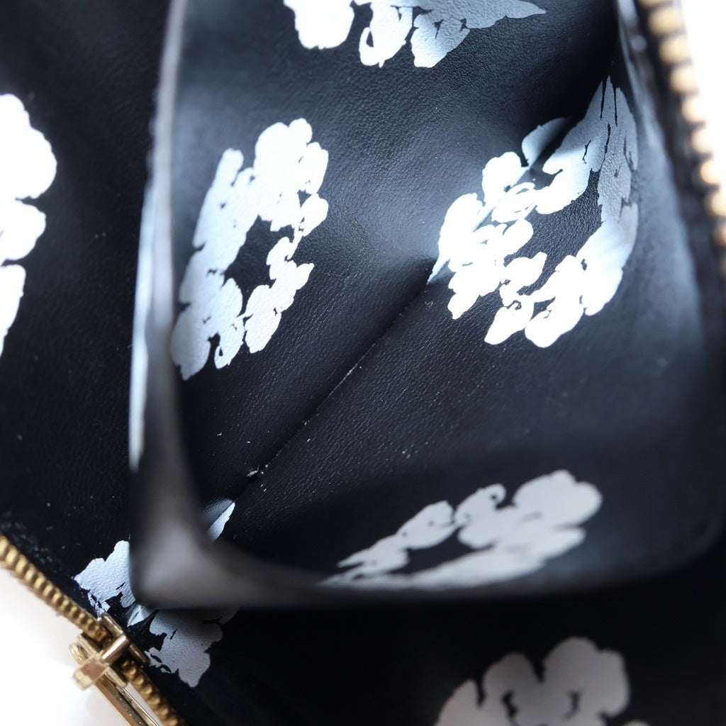 COMME des GARCONS(コムデギャルソン) ×DENIM TEARS WREATH BLACK SA3100CW リーズデザイン コインケース ブラック レディース
