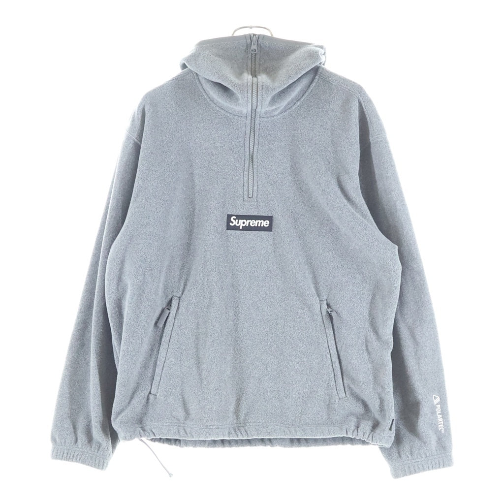 SUPREME(シュプリーム) 25AW Polartec Facemask Half Zip Hooded Sweatshirt ポーラテック フェイスマスク ハーフジップパーカー フーディー グレー
