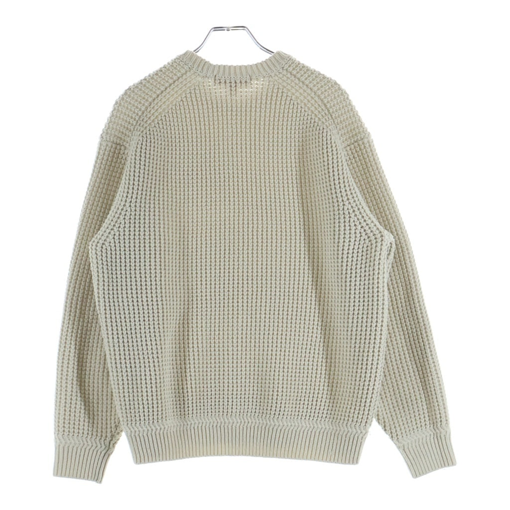 SUPREME(シュプリーム) 24AW Waffle Small Box Sweater ワッフル スモールボックスロゴ スウェット トレーナー ベージュ