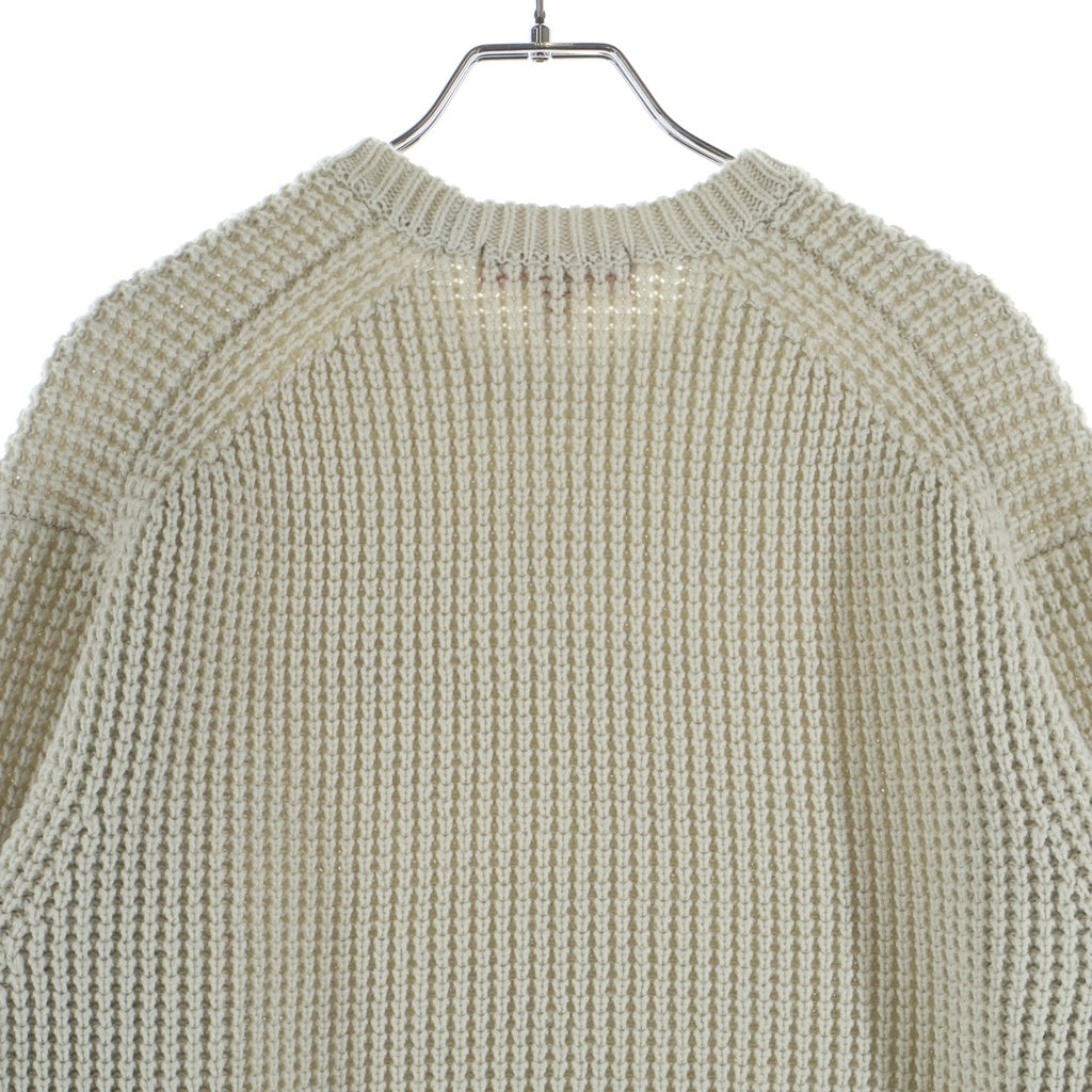 SUPREME(シュプリーム) 24AW Waffle Small Box Sweater ワッフル スモールボックスロゴ スウェット トレーナー ベージュ