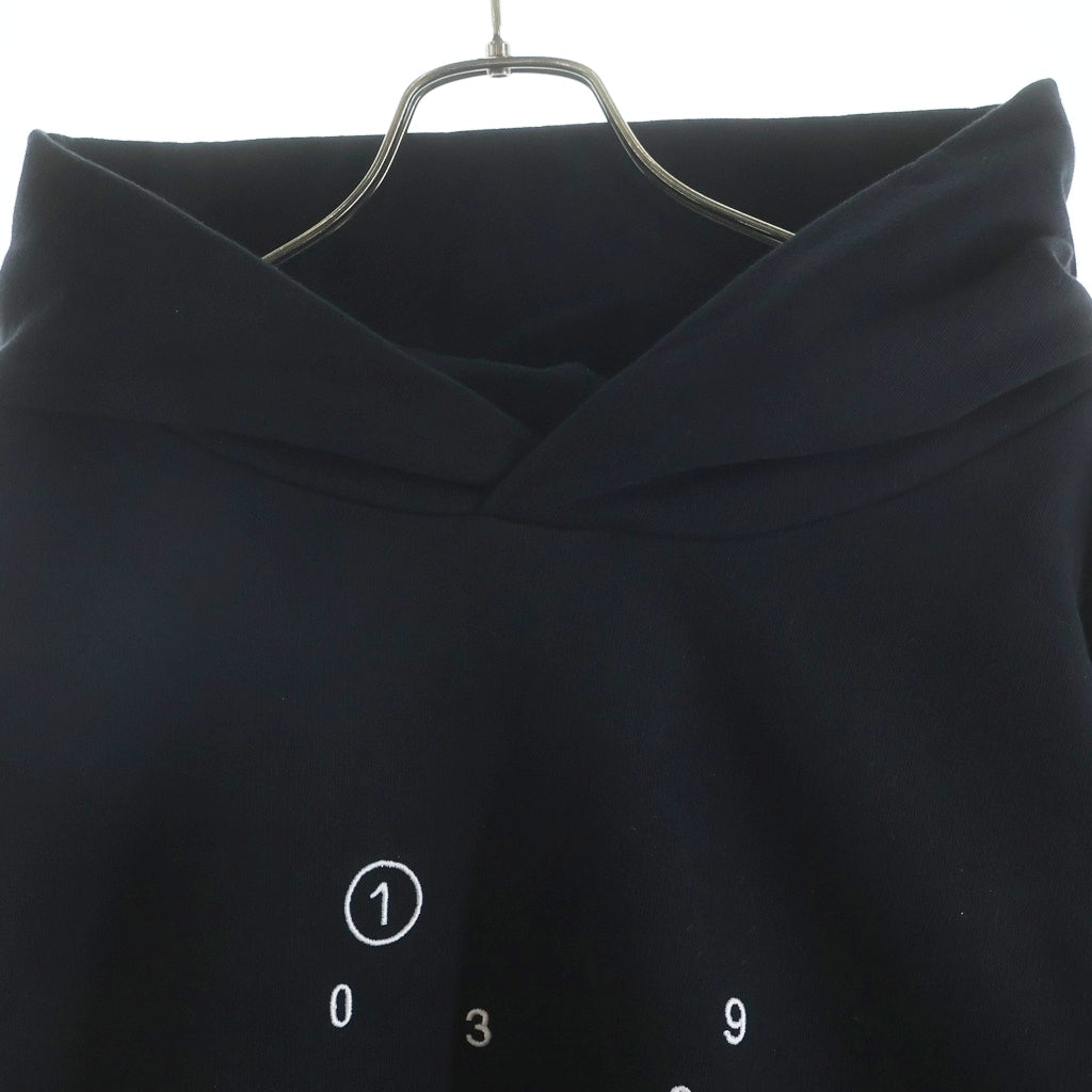 Maison Margiela(メゾンマルジェラ) 23SS カレンダー 刺繍オーバーサイズプルオーバーパーカー ブラック