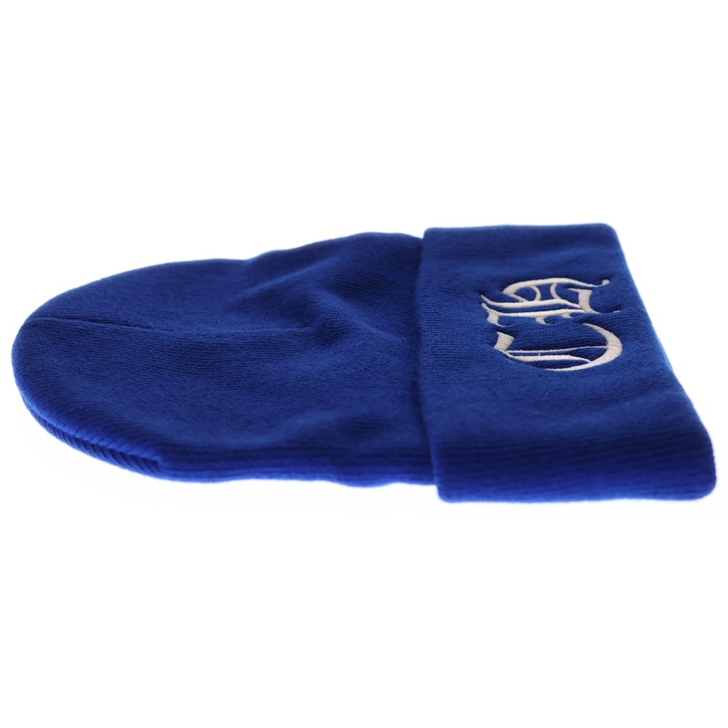 CHROME HEARTS(クロムハーツ) WOOL WATCH CAP ウールワッチキャップ CH刺繍ビーニー 帽子 ブルー