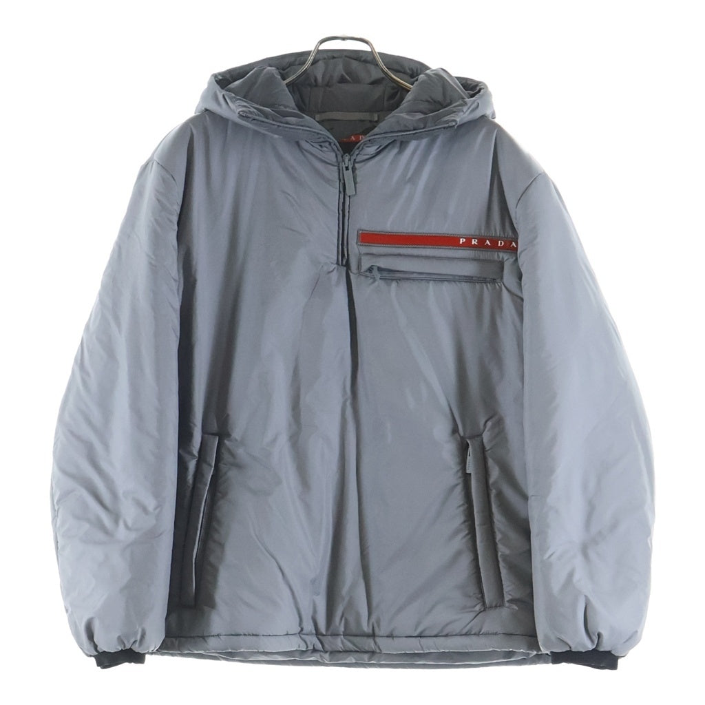 PRADA(プラダ) 18AW Linea Rossa Anorak Puffer Jacket リネアロッサ アノラック パファージャケット グレー ダウン SGN919