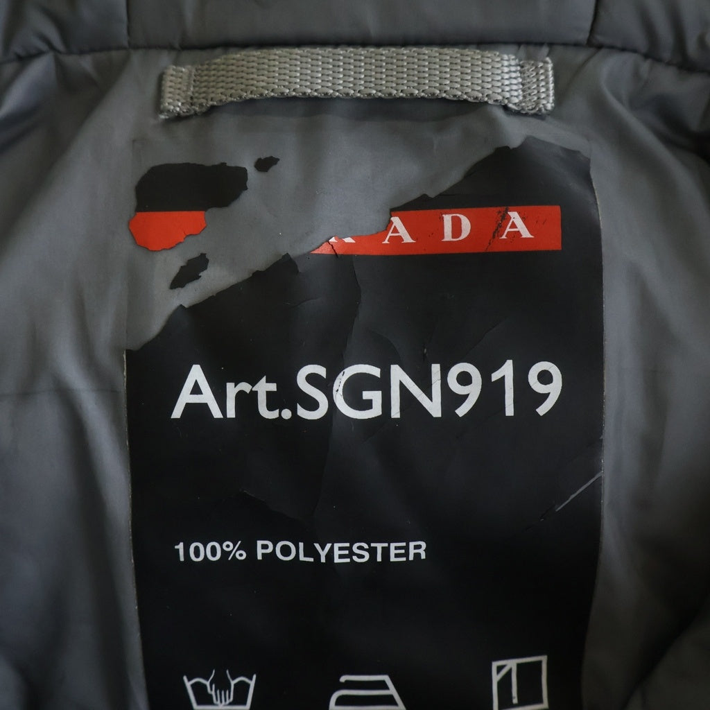 PRADA(プラダ) 18AW Linea Rossa Anorak Puffer Jacket リネアロッサ アノラック パファージャケット グレー ダウン SGN919
