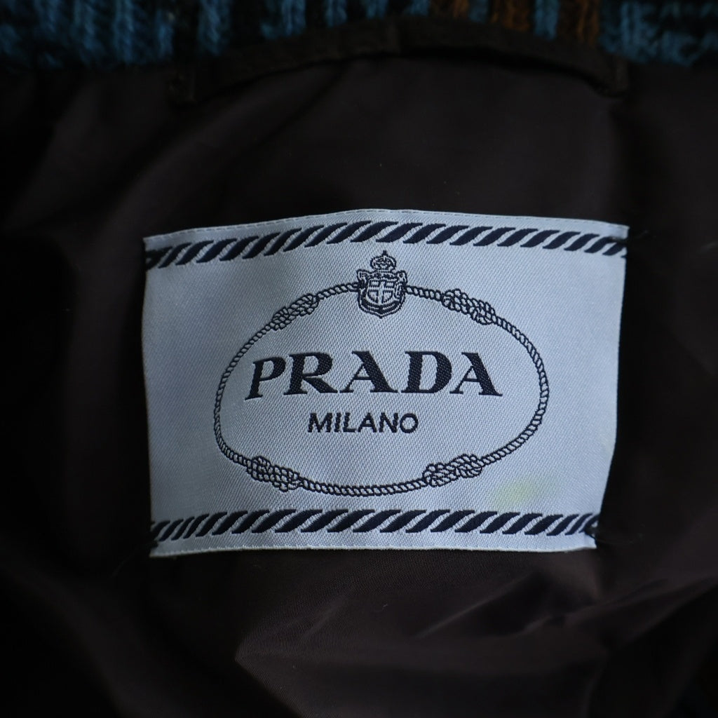 PRADA(プラダ) 21AW Re-Nylon Knit Bomber Jacket ブルゾン ジャケット ブラウン 29Y989