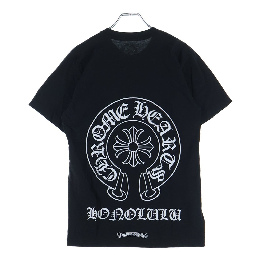 CHROME HEARTS(クロムハーツ) HONOLULU Limited Horseshoe Tee ホノルル限定 ホースシュープリント クルーネック半袖Tシャツ ブラック
