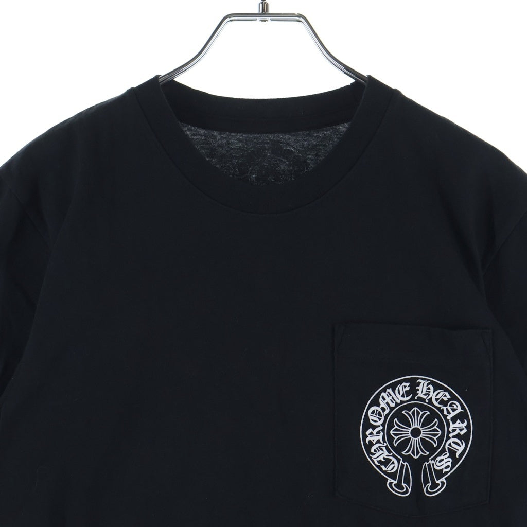 CHROME HEARTS(クロムハーツ) HONOLULU Limited Horseshoe Tee ホノルル限定 ホースシュープリント クルーネック半袖Tシャツ ブラック