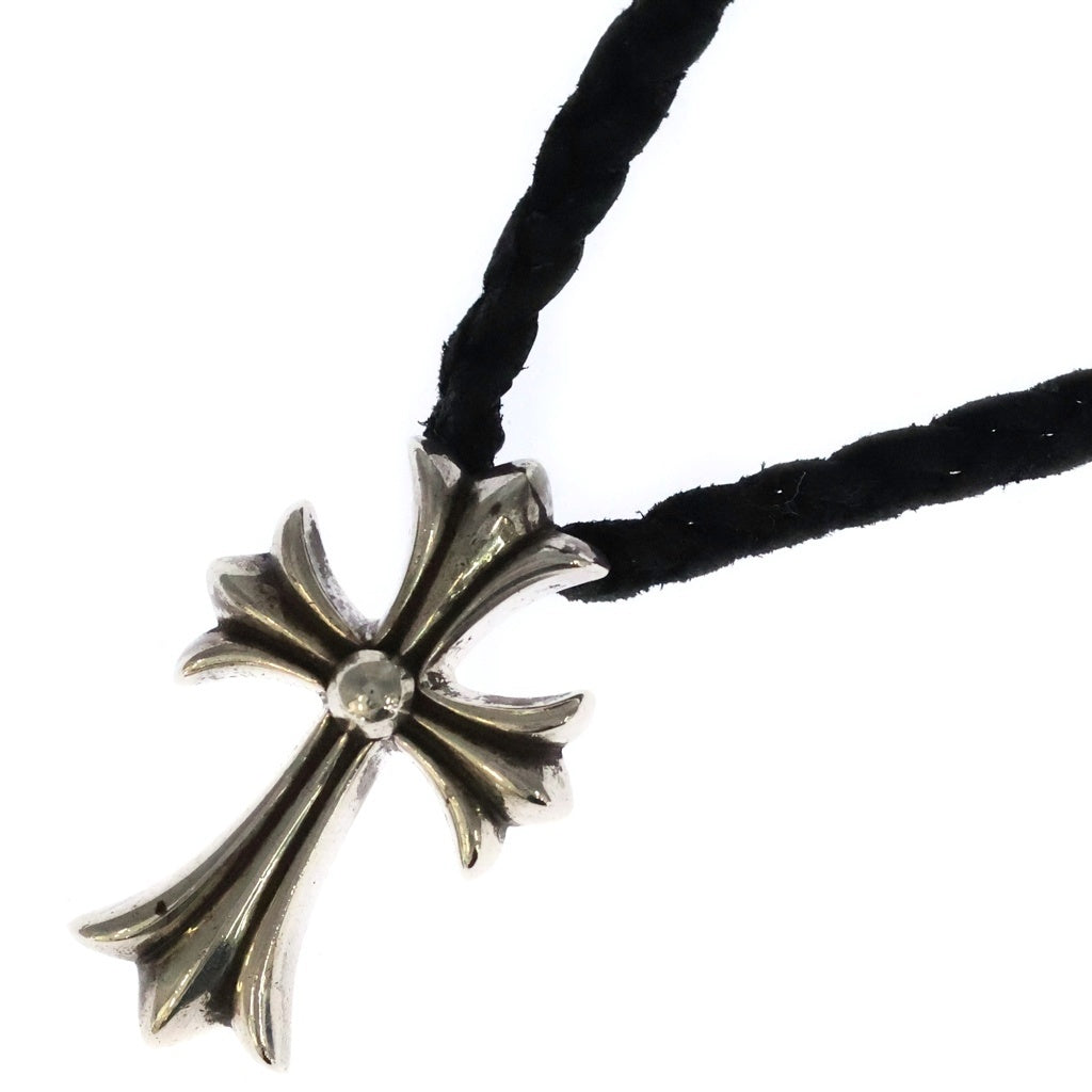 CHROME HEARTS(クロムハーツ) CH CRS SMLスモールCHクロス BC ボロチップブレイド ネックレス シルバー BCA220