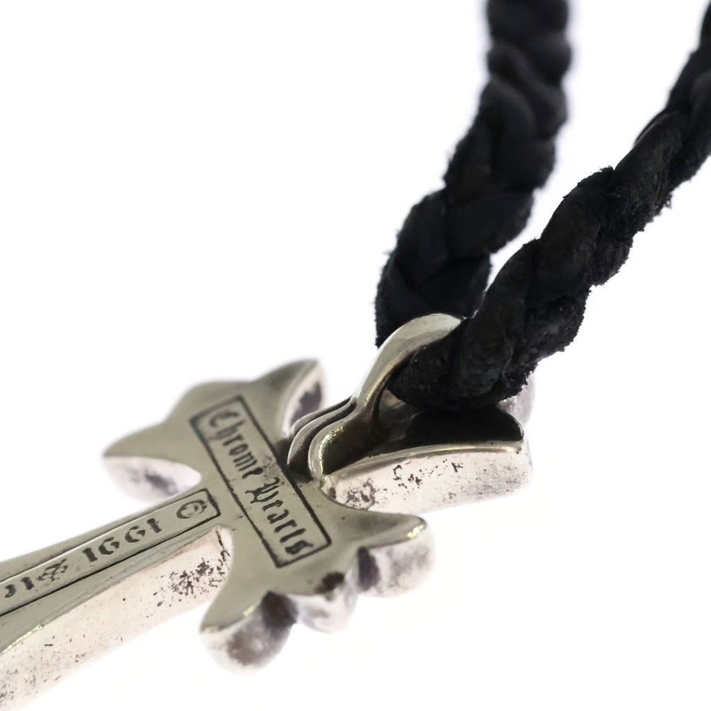 CHROME HEARTS(クロムハーツ) CH CRS SMLスモールCHクロス BC ボロチップブレイド ネックレス シルバー BCA220