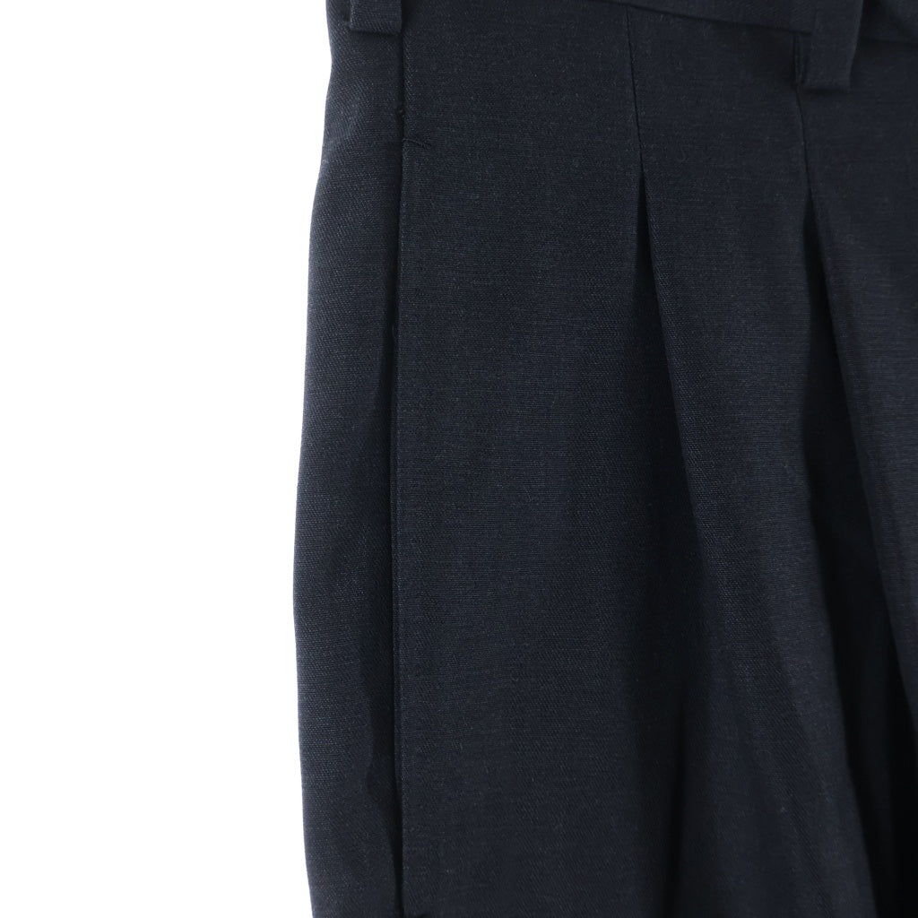 A.PRESSE(アプレッセ) 25SS ×everyone Wool Trousers 25SAP-04-60H ウールトラウザーズ スラックス パンツ ブラック 25SAP-04-60H