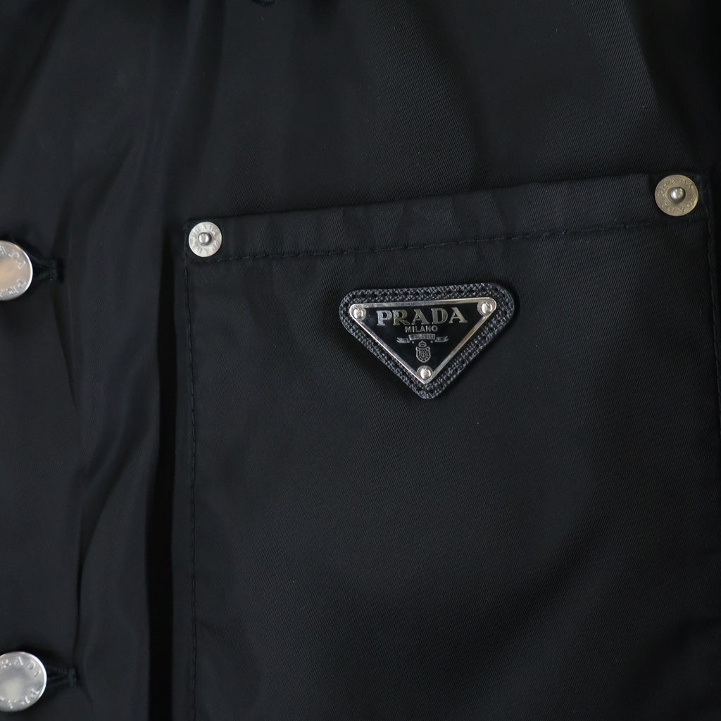 PRADA(プラダ) Re-Nylon Jacket ロゴプレート付 ナイロン ワークジャケット