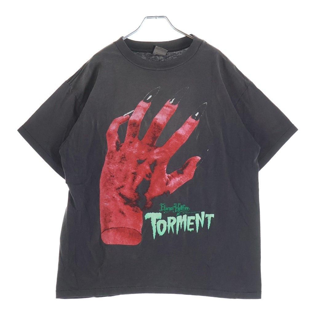 SAINT MICHAEL(セントマイケル) 23SS DEVIL HND TEE デビルハンド 半袖カットソー Tシャツ ブラック SM-S23-0000-003