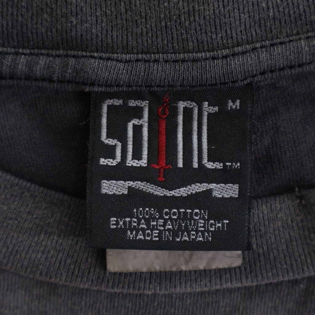 SAINT MICHAEL(セントマイケル) 23SS DEVIL HND TEE デビルハンド 半袖カットソー Tシャツ ブラック SM-S23-0000-003