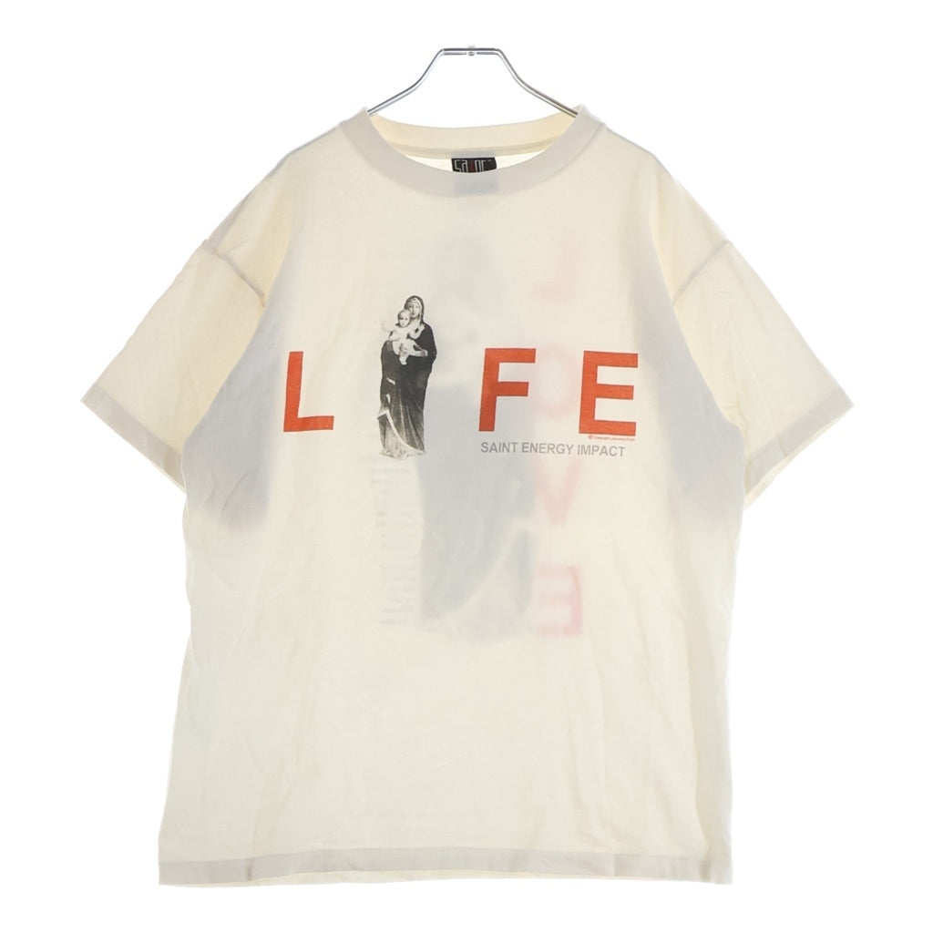 SAINT MICHAEL(セントマイケル) 23SS LIFE MARIA ライフマニア 半袖カットソー Tシャツ ホワイト SM-S23-0000-020