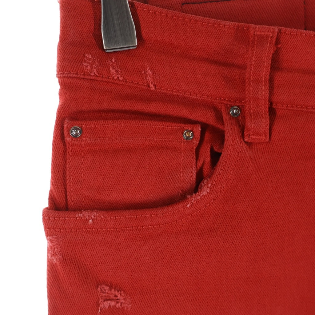 AMIRI(アミリ) MX1 JEAN ダメージ加工 スキニーデニムパンツ レッド