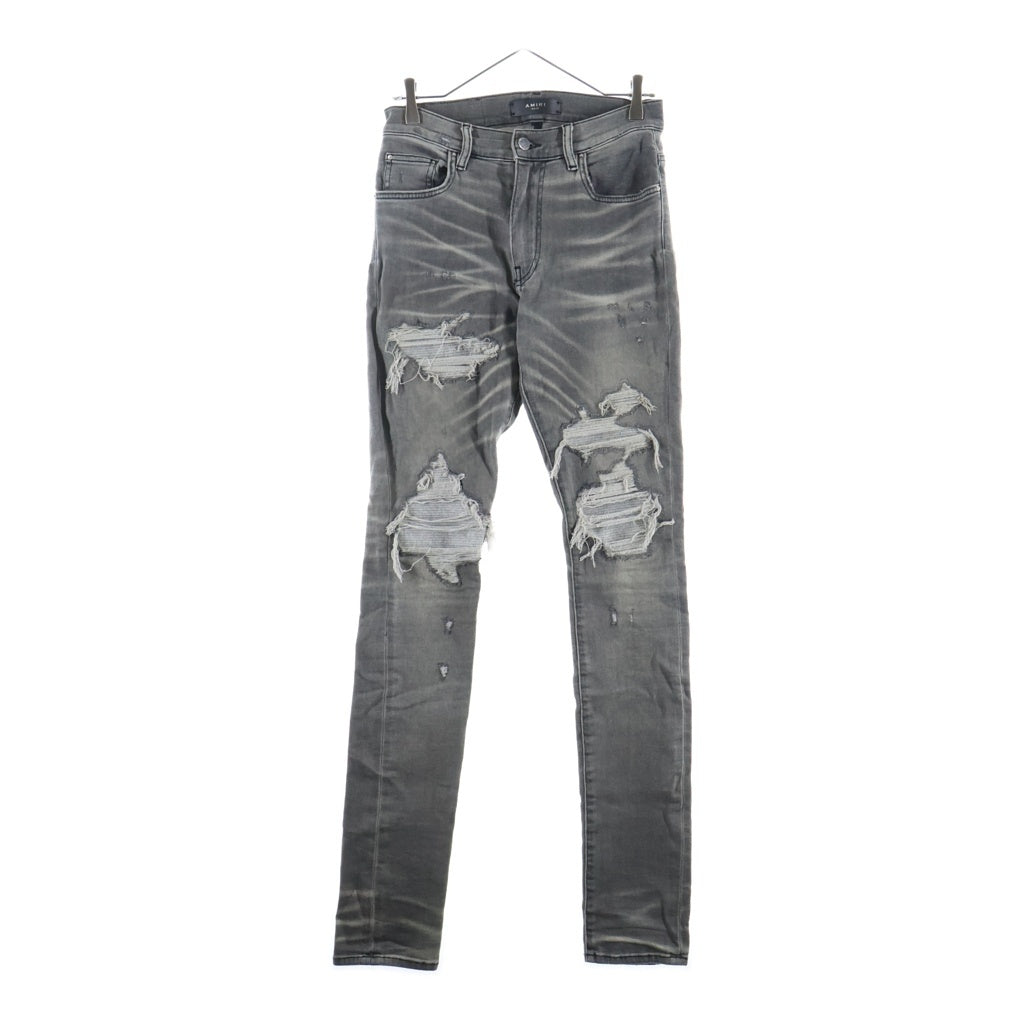 AMIRI(アミリ) MX1 JEAN ダメージ加工 スキニーデニムパンツ グレー