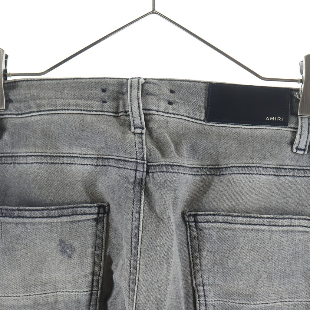 AMIRI(アミリ) MX1 JEAN ダメージ加工 スキニーデニムパンツ グレー