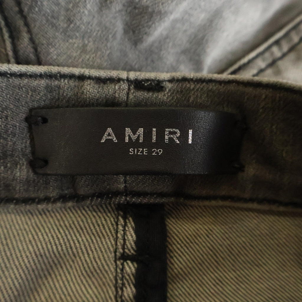 AMIRI(アミリ) MX1 JEAN ダメージ加工 スキニーデニムパンツ グレー