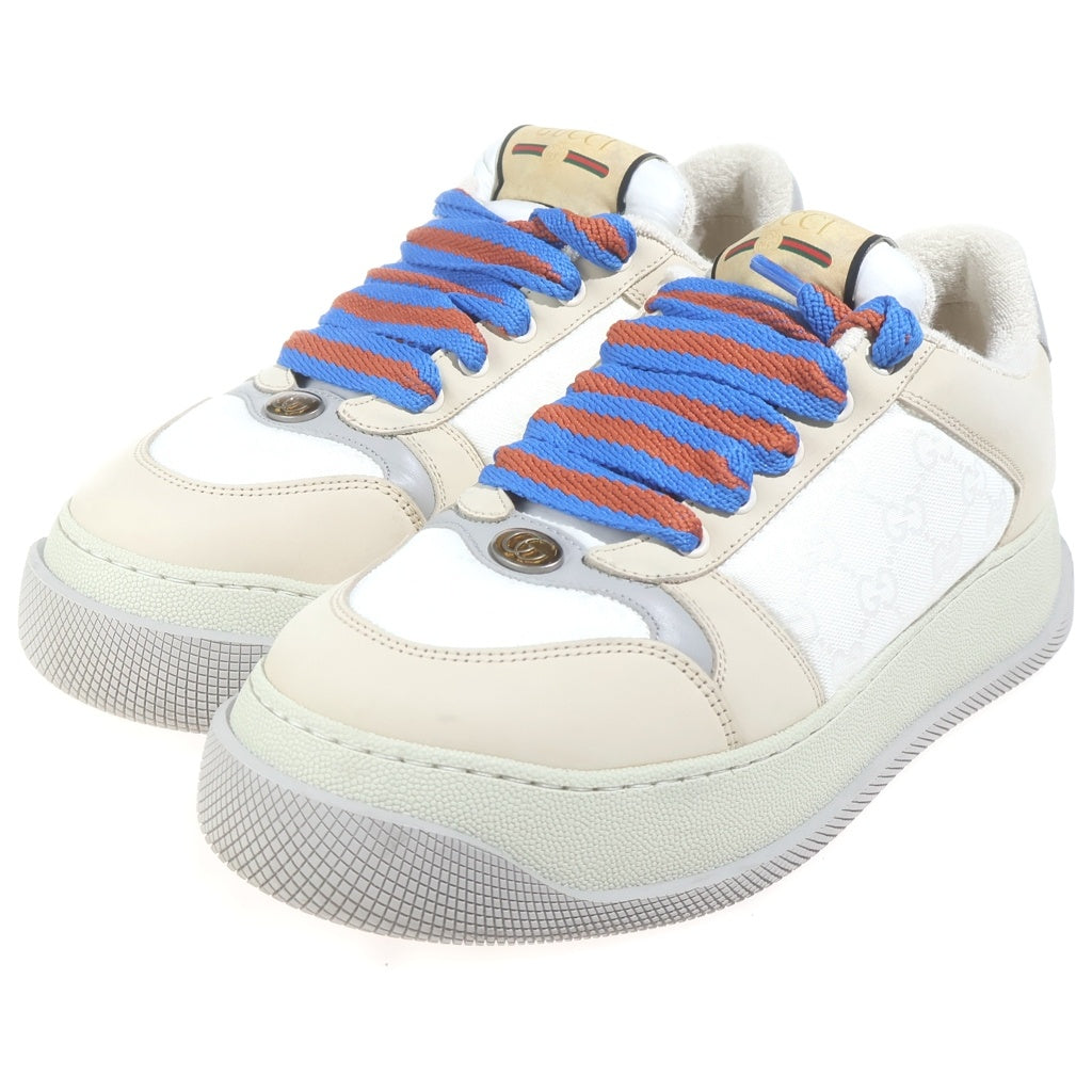 GUCCI(グッチ) スクリーナーGG モノグラム ローカットスニーカー シューズ 750048 034 ベージュ 750048 034