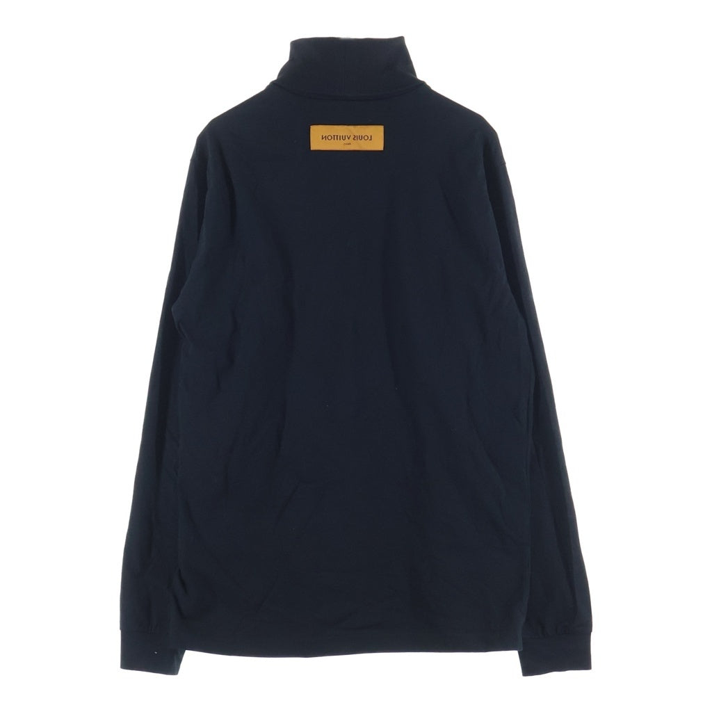 LOUIS VUITTON(ルイヴィトン) 22SS エンブロイダリータートルネック 長袖カットソー ブラック RM221M I05 HMY11W