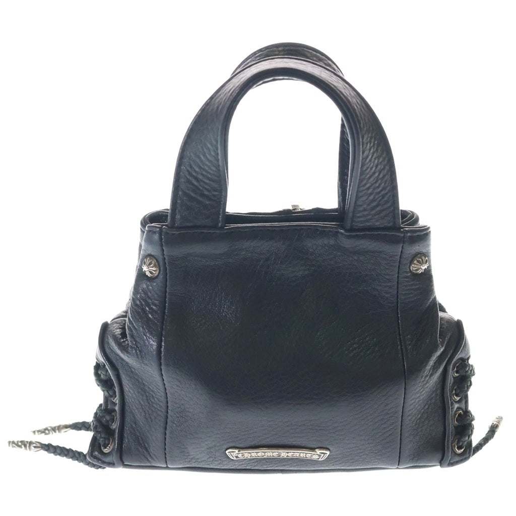 CHROME HEARTS(クロムハーツ) JJ DEAN MINI JJディーン ミニ レザーライダースハンドバッグ ブラック レディース