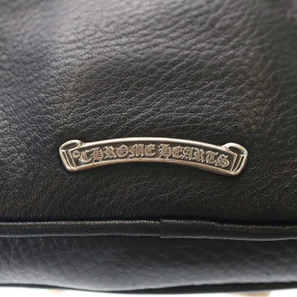 CHROME HEARTS(クロムハーツ) JJ DEAN MINI JJディーン ミニ レザーライダースハンドバッグ ブラック レディース