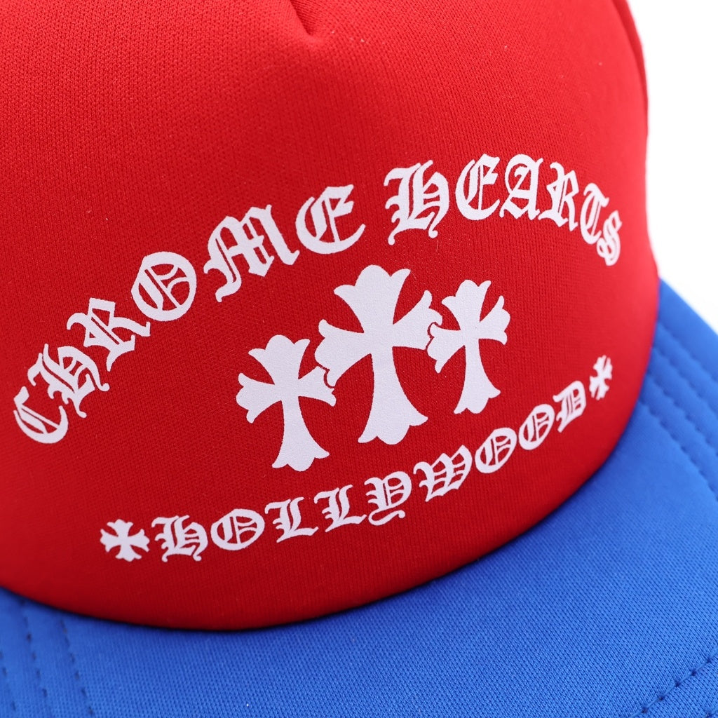 CHROME HEARTS(クロムハーツ) Trucker Cap King Taco キングタコ トラッカーキャップ 帽子 レッド/ホワイト/ブルー