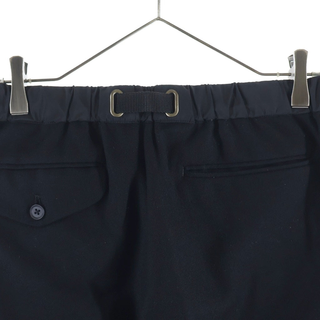 kolor BEACON(カラービーコン) 19AW Wool Saxony Easy Pants ウールイージーパンツ ブラック 19WBM-P02138