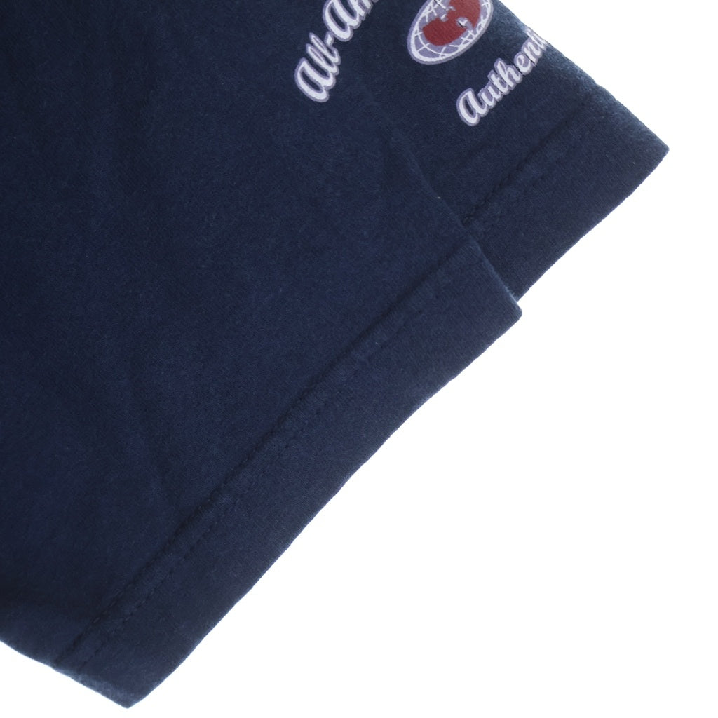 VINTAGE(ヴィンテージ) Wu-Tang Clan ウータンクラン WU WEAR 90s SQUAD 36 グラフィック 半袖Tシャツ カットソー ネイビー コットン