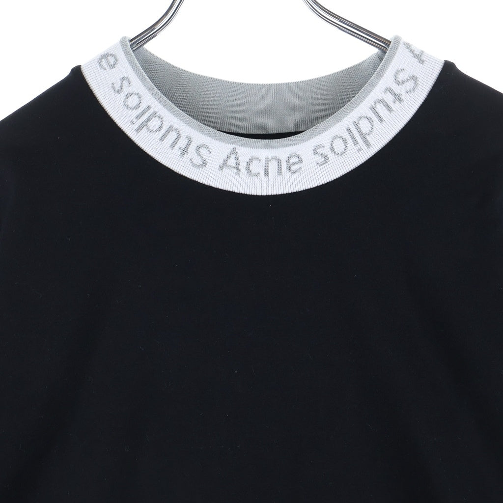 Acne Studios(アクネ ストゥディオズ) 20SS Extorr Logo Tee FN-MN-TSHI000119 ネックロゴ 半袖Tシャツ カットソー ブラック