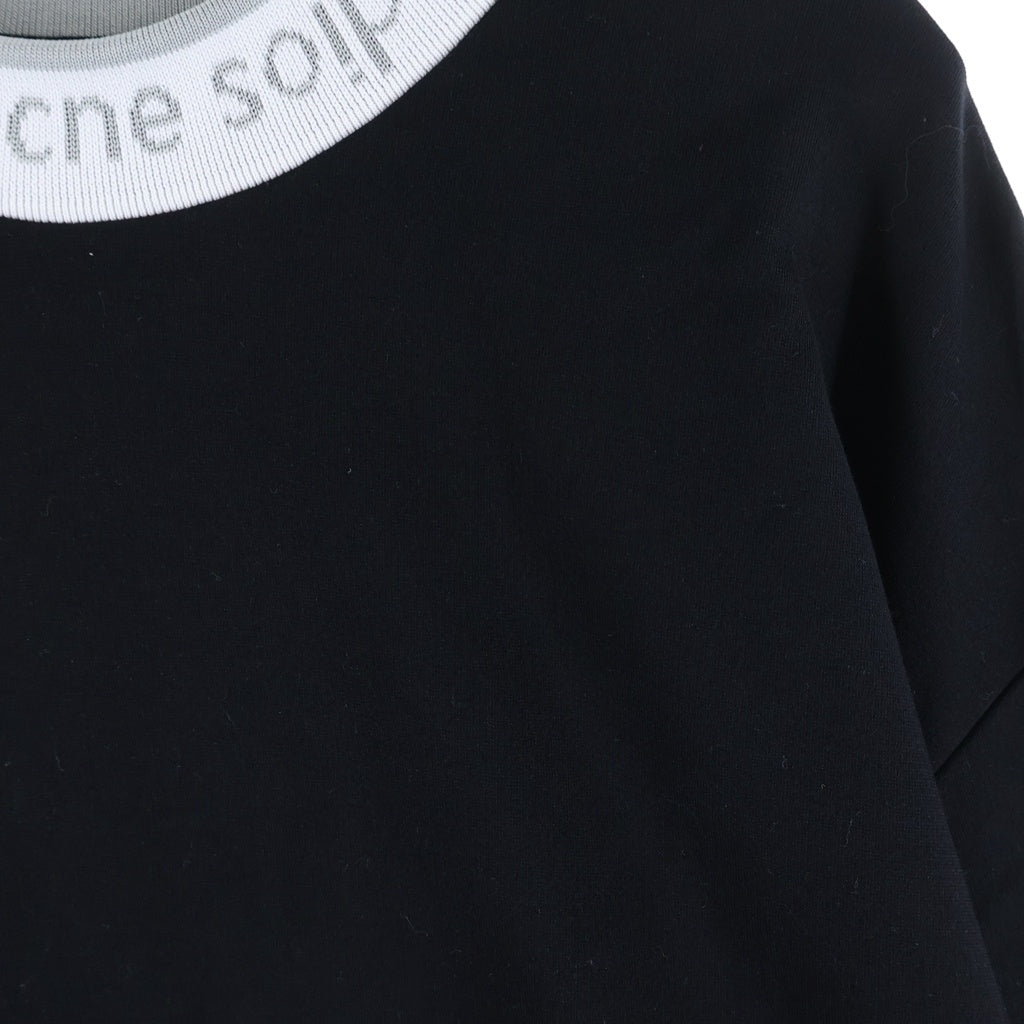 Acne Studios(アクネ ストゥディオズ) 20SS Extorr Logo Tee FN-MN-TSHI000119 ネックロゴ 半袖Tシャツ カットソー ブラック