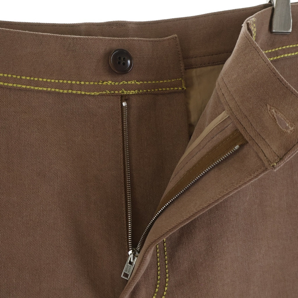 MARNI(マルニ) 24SS x PalomaE BrownContrast Stitching Jeans ブラウン ステッチ ジーンズ PAJD0497S0 USCW76