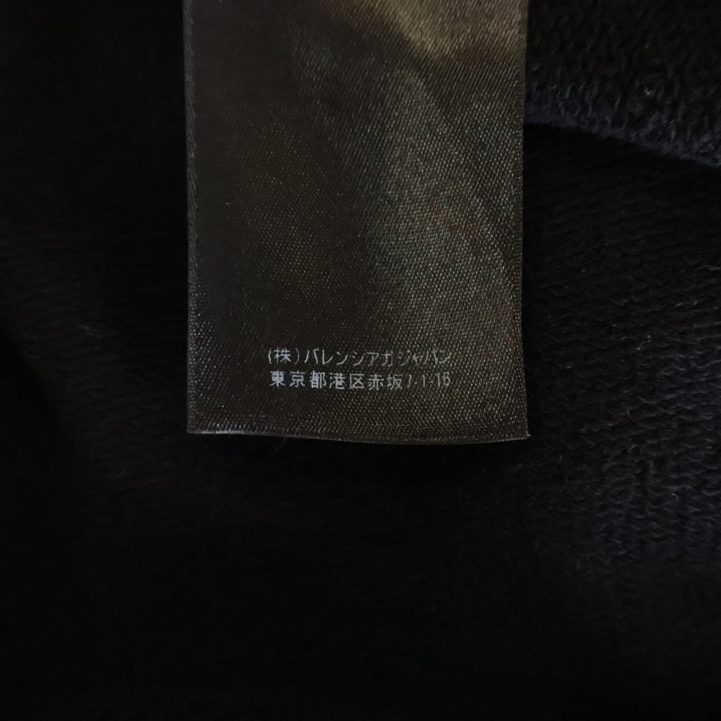 BALENCIAGA(バレンシアガ) ロゴ刺繍 スポーティーBロゴ プルオーバーパーカー ブラック 600583 TLVA1