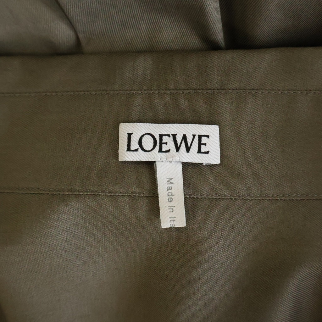 LOEWE(ロエベ) アナグラム刺繍 胸ポケット 長袖シャツ H526Y05XAN ブラウン
