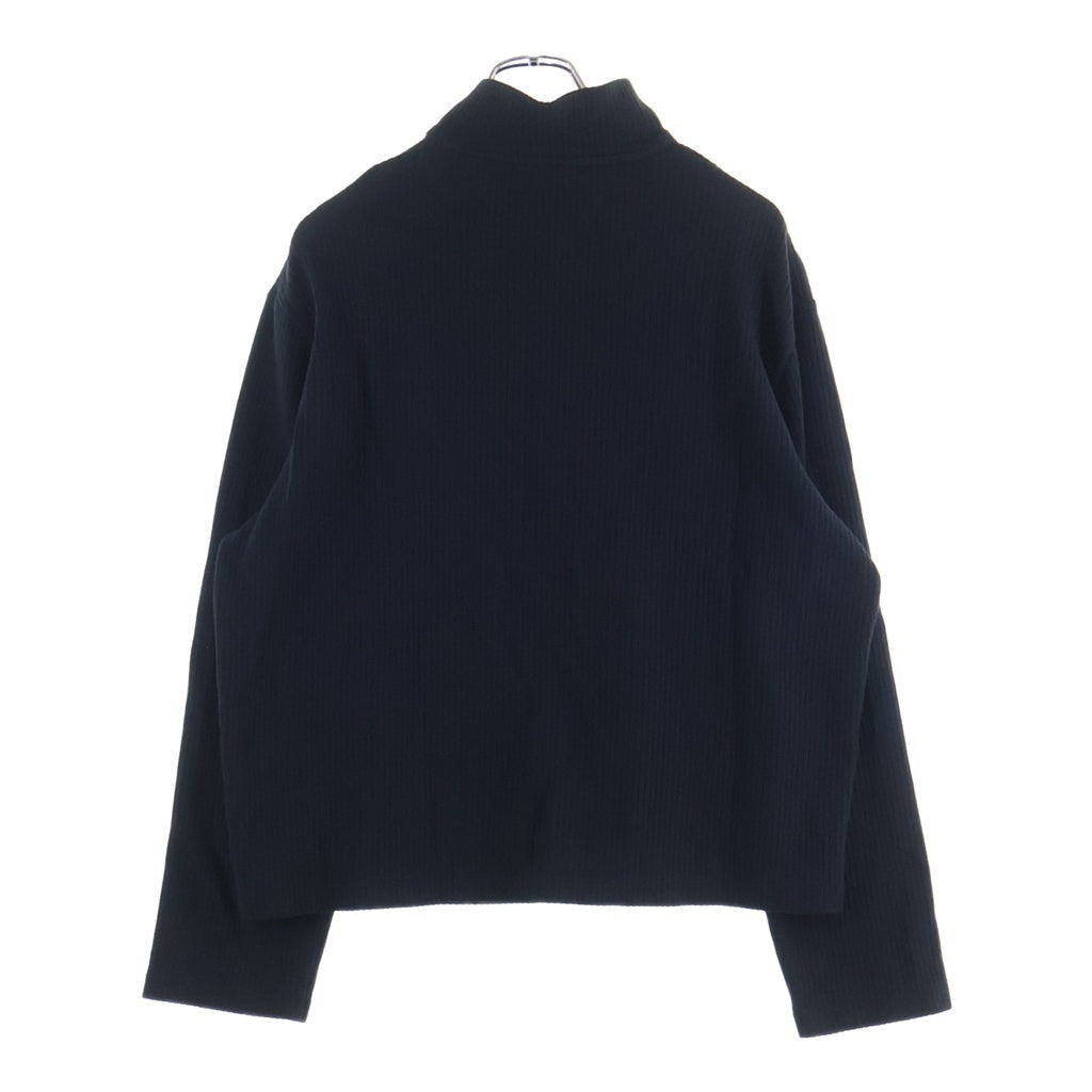 OUR LEGACY(アワーレガシー) SHRUNKEN FULLZIP POLO M2246SB フルジップ ポロニット ブルゾン ジャケット ブラック