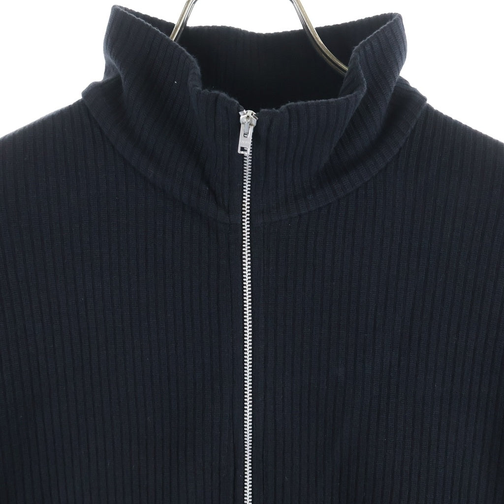 OUR LEGACY(アワーレガシー) SHRUNKEN FULLZIP POLO M2246SB フルジップ ポロニット ブルゾン ジャケット ブラック