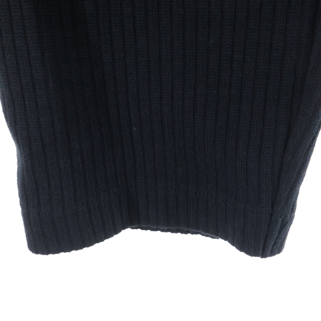 OUR LEGACY(アワーレガシー) SHRUNKEN FULLZIP POLO M2246SB フルジップ ポロニット ブルゾン ジャケット ブラック