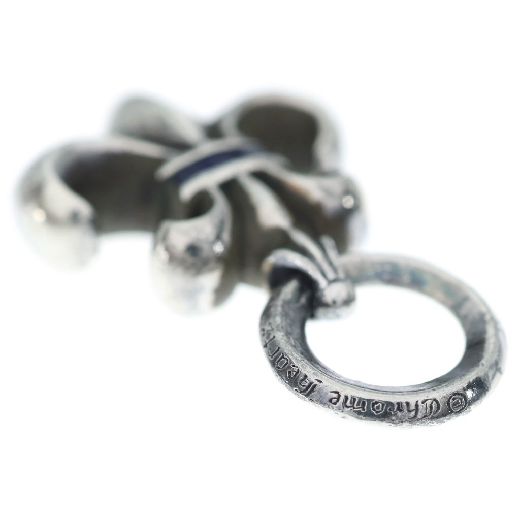 CHROME HEARTS(クロムハーツ) BS FLUER CHARM BSフレアチャーム サファイア シルバー ネックレストップ