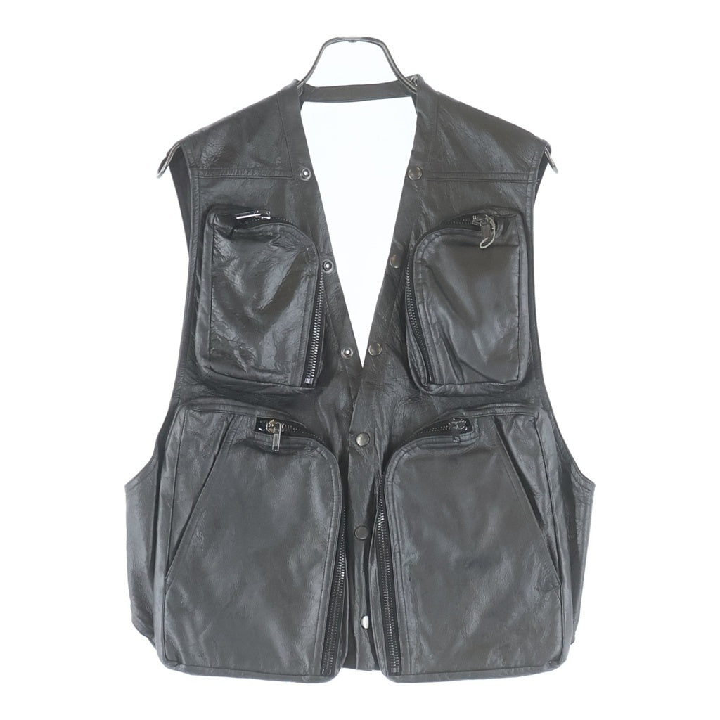 Rick Owens(リックオウエンス) 25SS Cargo Vest GUNMETAL RU01E5767-LBAM カーゴベスト シルバー