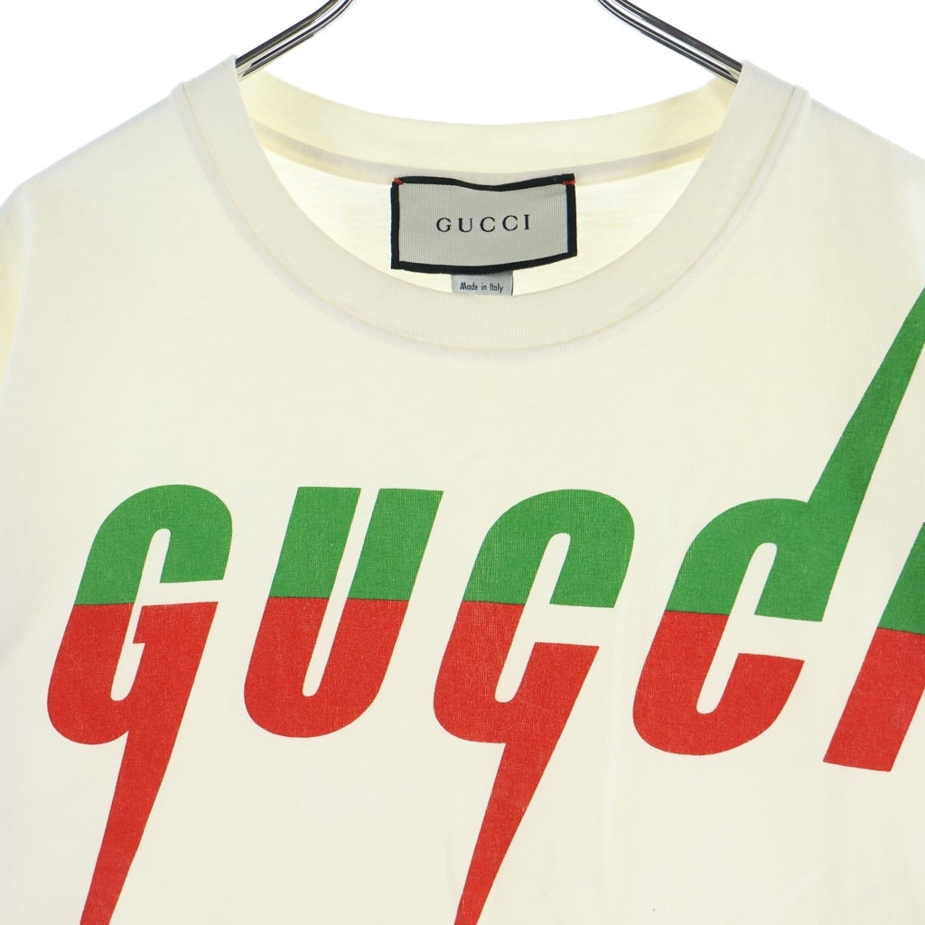 GUCCI(グッチ) Blade Print Tee フロント ブレードプリント 半袖Tシャツ カットソー ホワイト