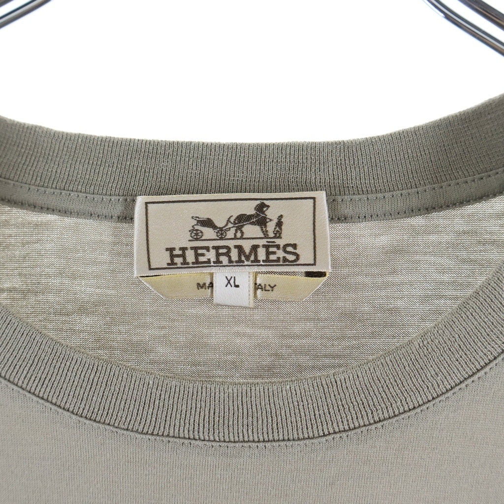 HERMES(エルメス) 22SS ズアブとドラゴン クールネック 半袖 Tシャツ カットソー