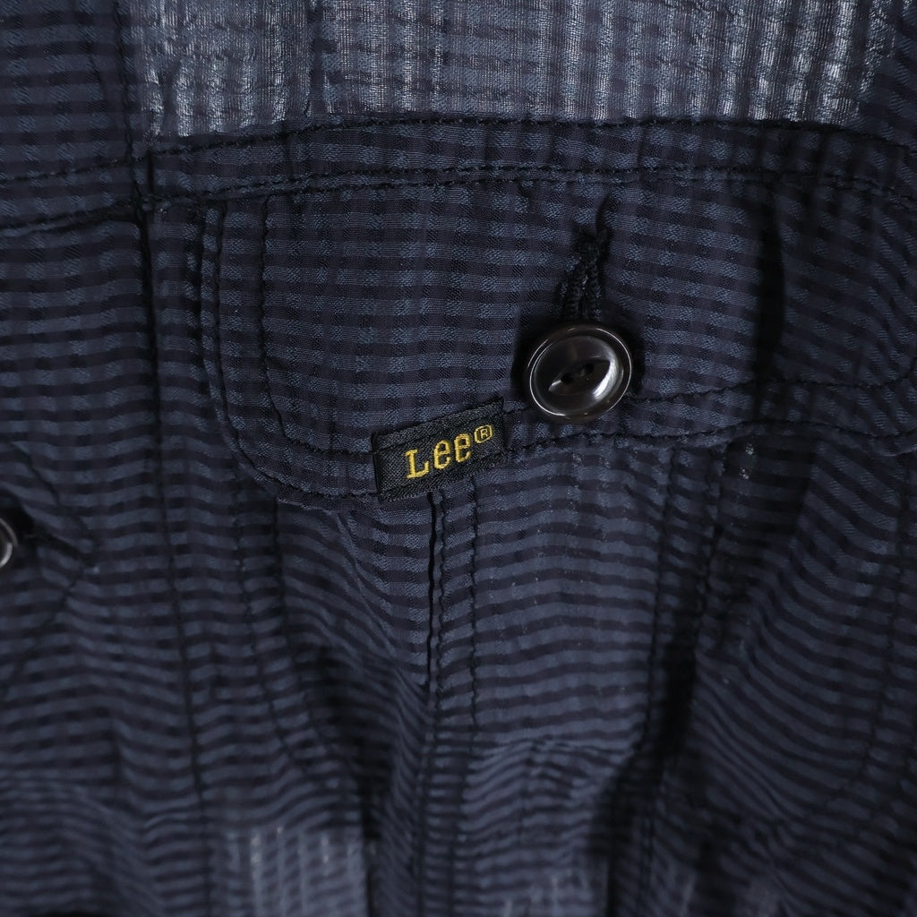 seven by seven(セブン バイ セブン) ×LEE SHEER COWBOY JACKET シアー カウボーイ ジャケット 長袖シャツ ブラック 800-6125040