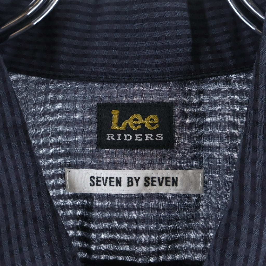 seven by seven(セブン バイ セブン) ×LEE SHEER COWBOY JACKET シアー カウボーイ ジャケット 長袖シャツ ブラック 800-6125040