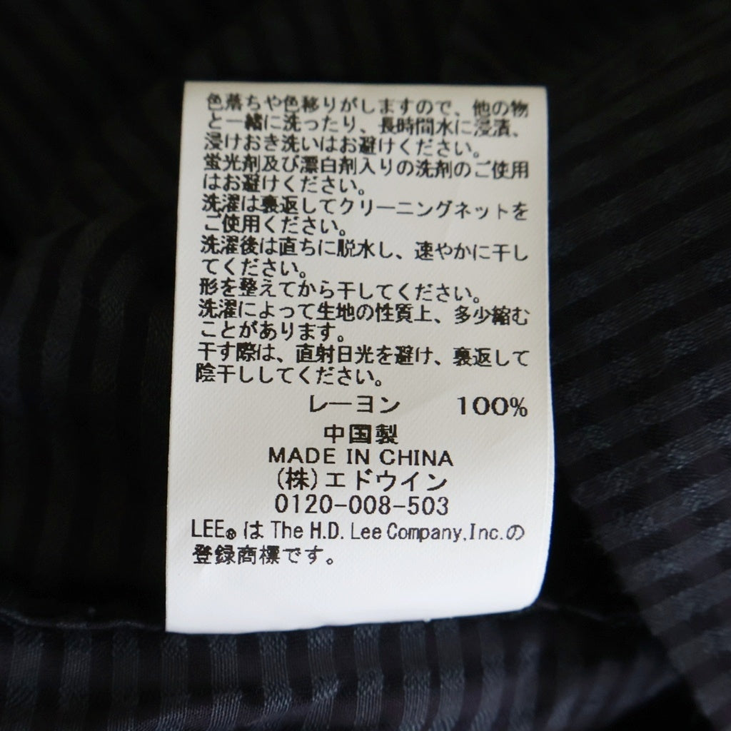 seven by seven(セブン バイ セブン) ×LEE SHEER COWBOY JACKET シアー カウボーイ ジャケット 長袖シャツ ブラック 800-6125040