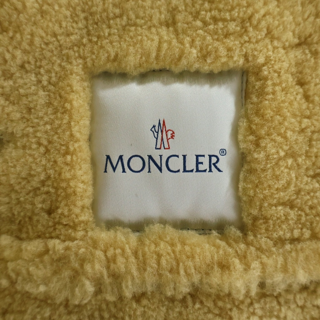 MONCLER(モンクレール) REALMONT BIUBBOTTON レアルモン ボアムートン ダウンジャケット レザー ブラウン