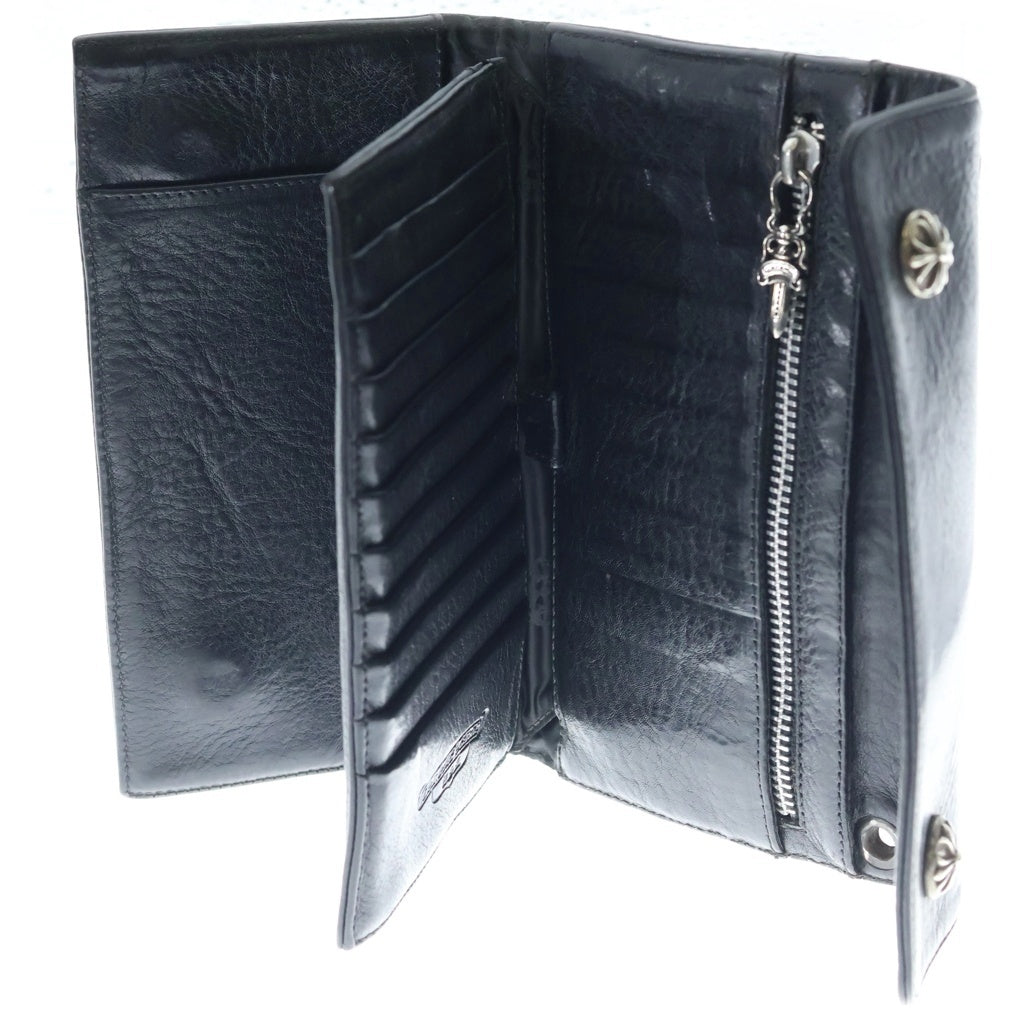 CHROME HEARTS(クロムハーツ) WAVE ウェーブ レザーウォレット 財布 ブラック