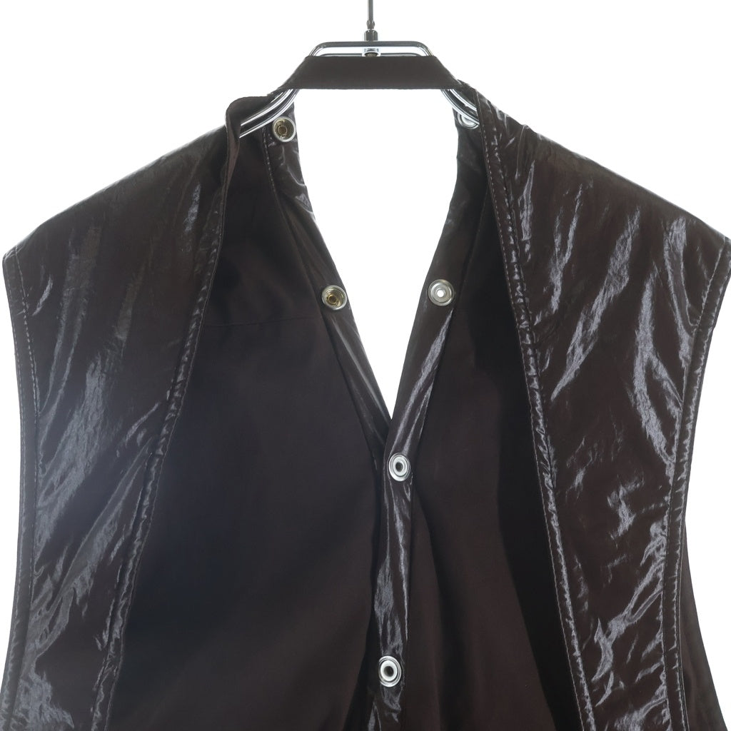 Rick Owens(リックオウエンス) 25SS Cargo Vest RU01E5767-MCT コーティング加工 カーゴベスト ブラウン