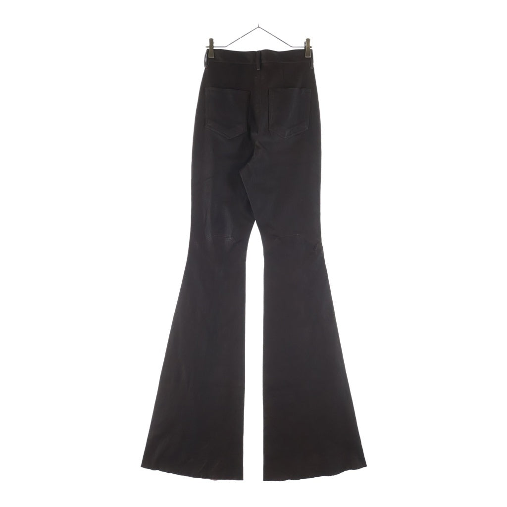 Rick Owens(リックオウエンス) 25SS Leather Bolan Bootcut Long Pants RP01E7329-LSV レザー ボラン ブーツカット ロングパンツ ブラウン