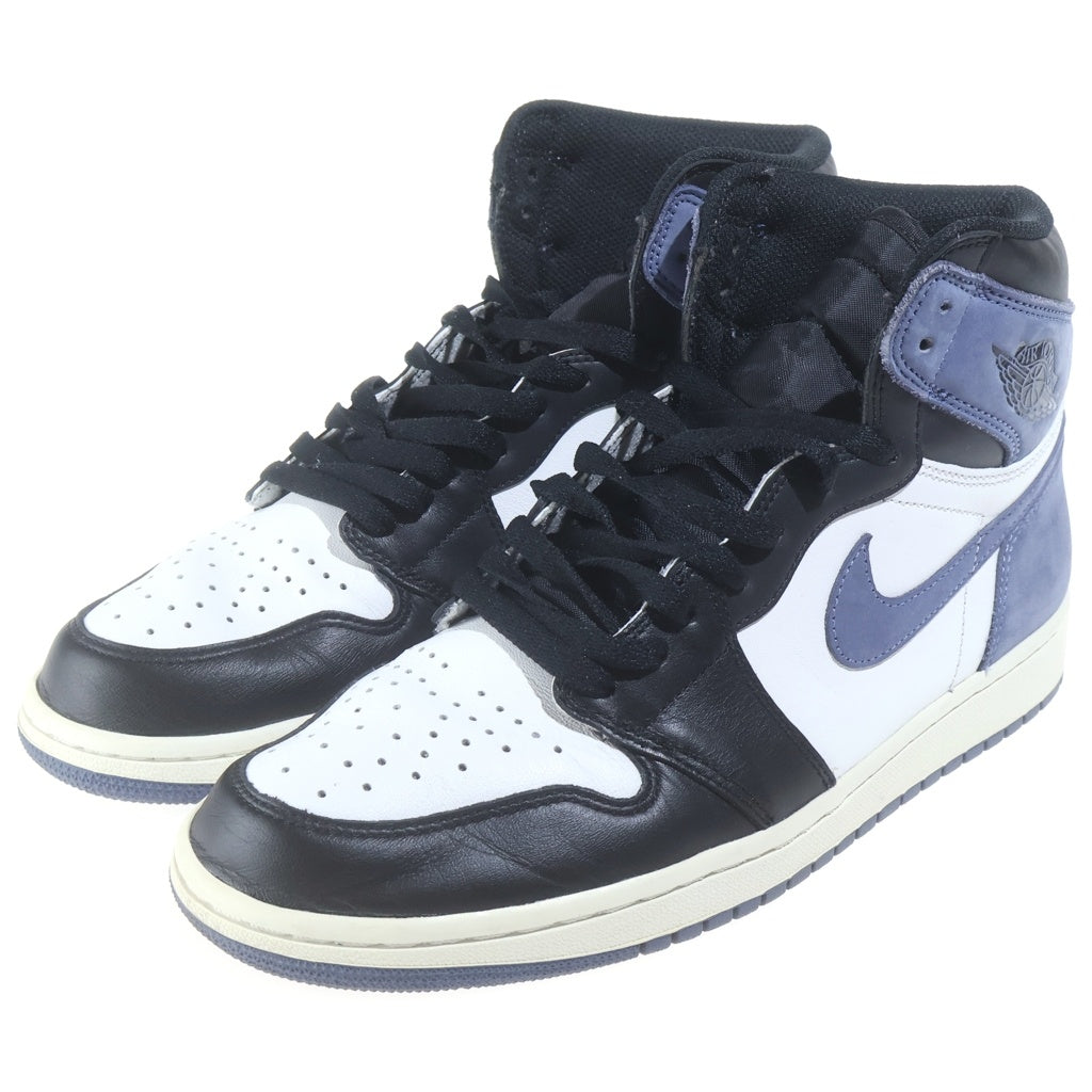 NIKE(ナイキ) Air Jordan 1 Retro High Blue Moon エアジョーダン1 レトロ ハイ ブルームーン US10/28.0cm ブルー/ブラック 555088-115